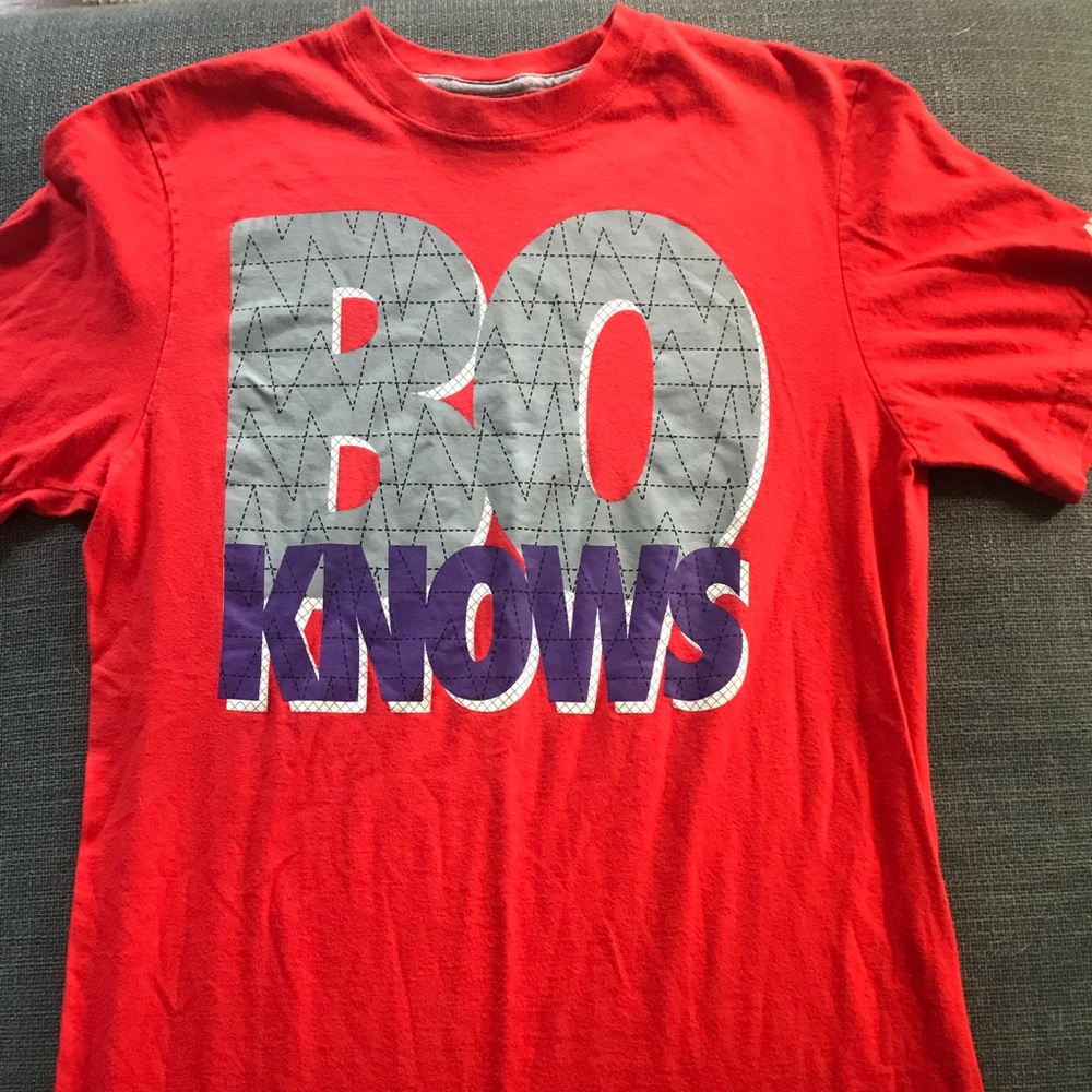 Vintage Nike red label Bo Knows t shirt size M